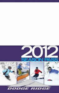 Dodge Ridge Season Pass Stock 2011/12 Season